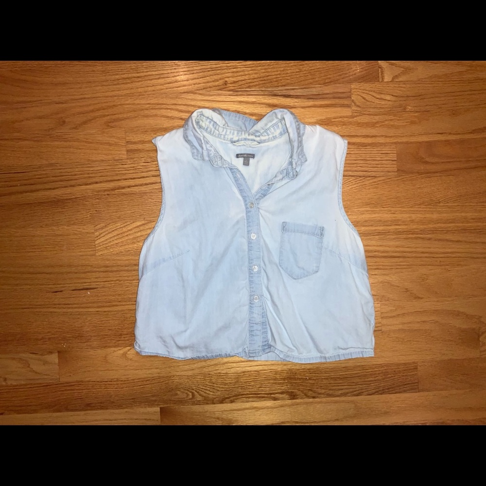 Cropped Denim Top